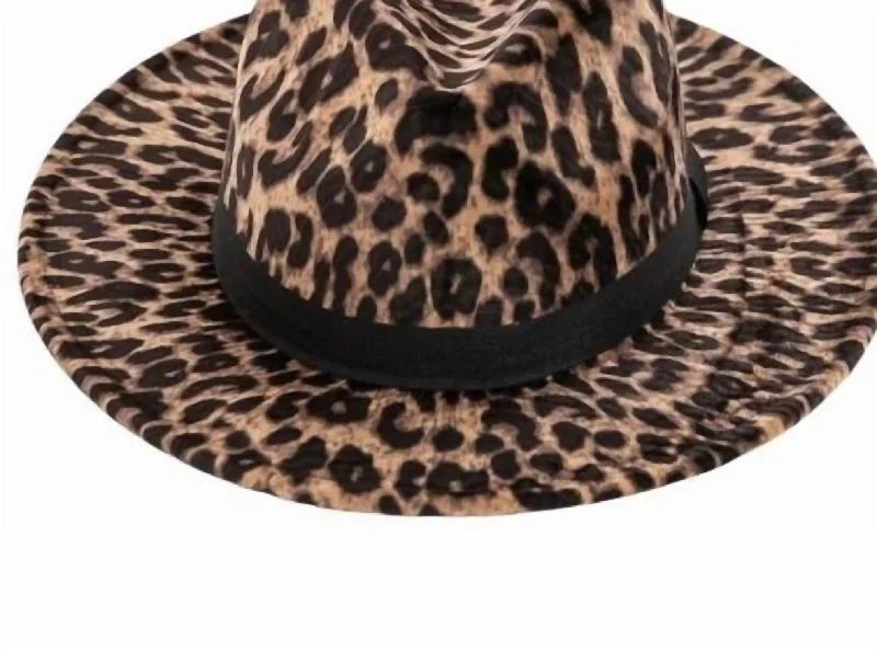 Leopard Hat In Brown