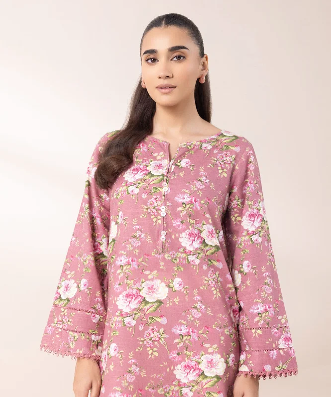 Printed Light Khaddar Shirt