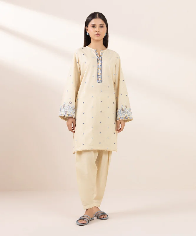 Embroidered Cotton Jacquard Shirt