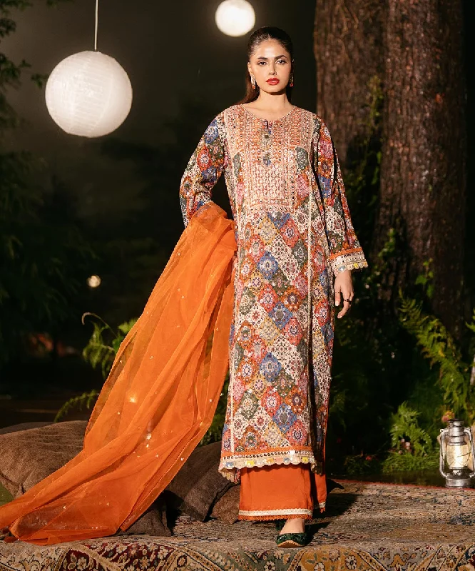 Embroidered Khaddar Shirt