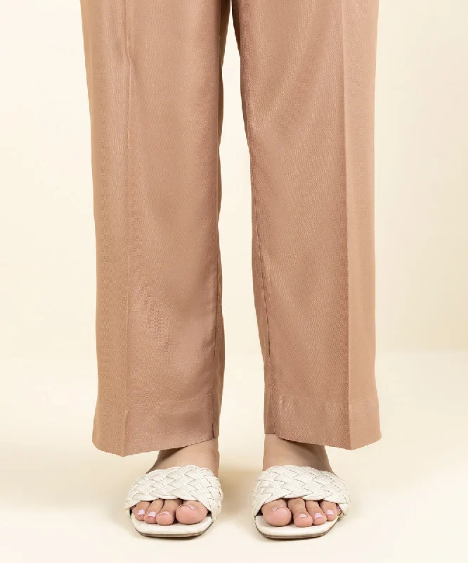 Solid Bedford Straight Pants