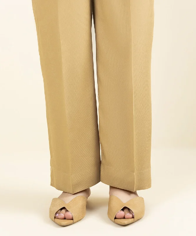 Solid Bedford Straight Pants