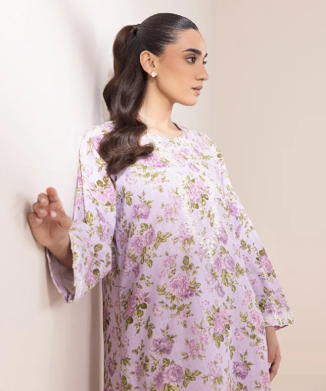 Embroidered Khaddar Shirt