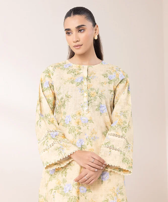 Printed Khaddar Shirt