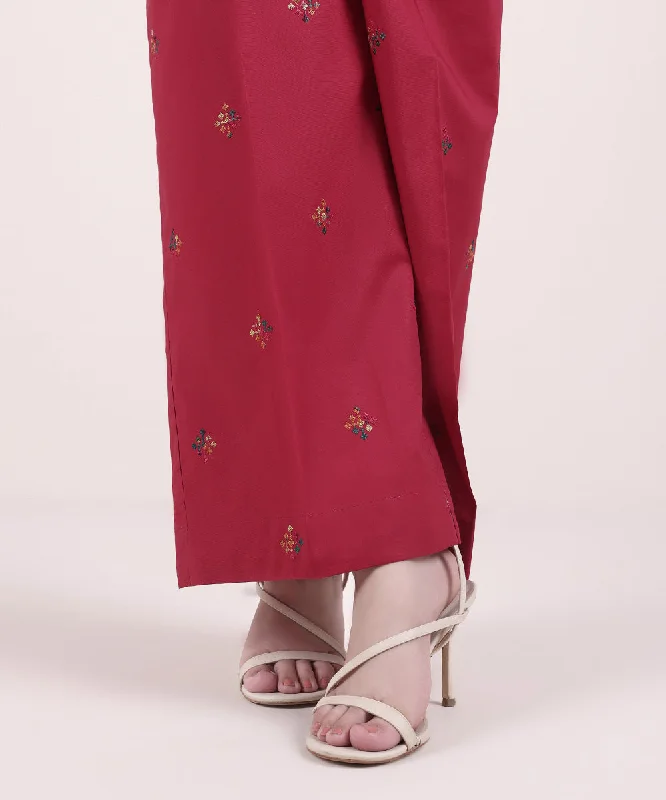 Embroidered Cambric Culottes