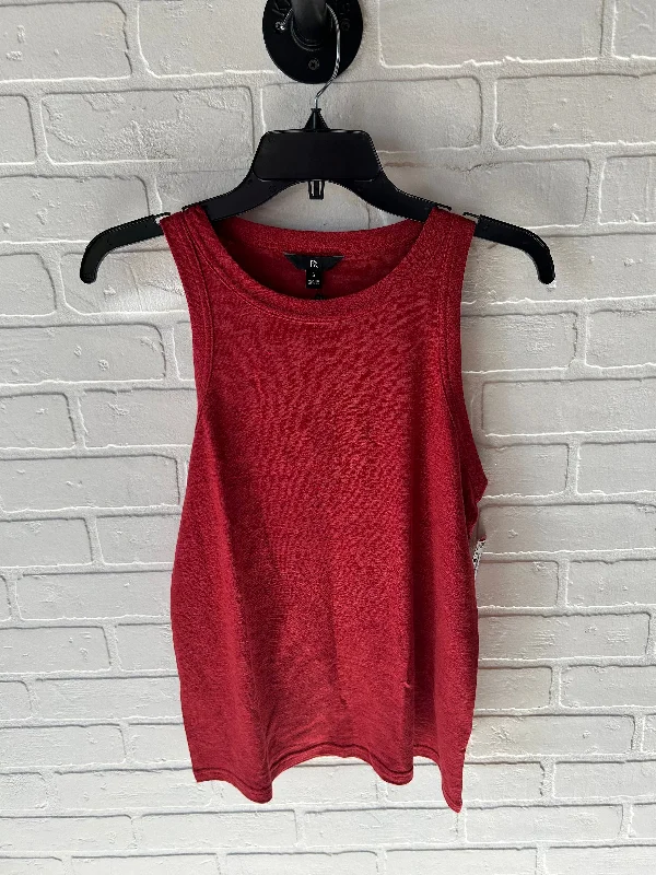 Top Sleeveless Basic By Banana Republic In Red, Size: S