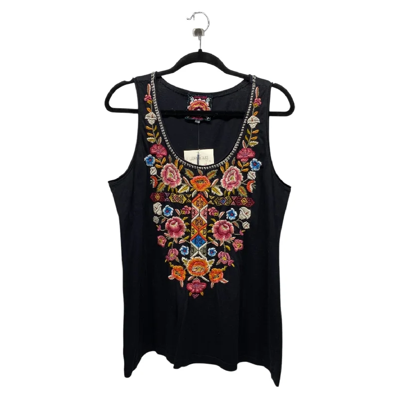 Top Sleeveless Designer By Johnny Was In Floral Print, Size: L