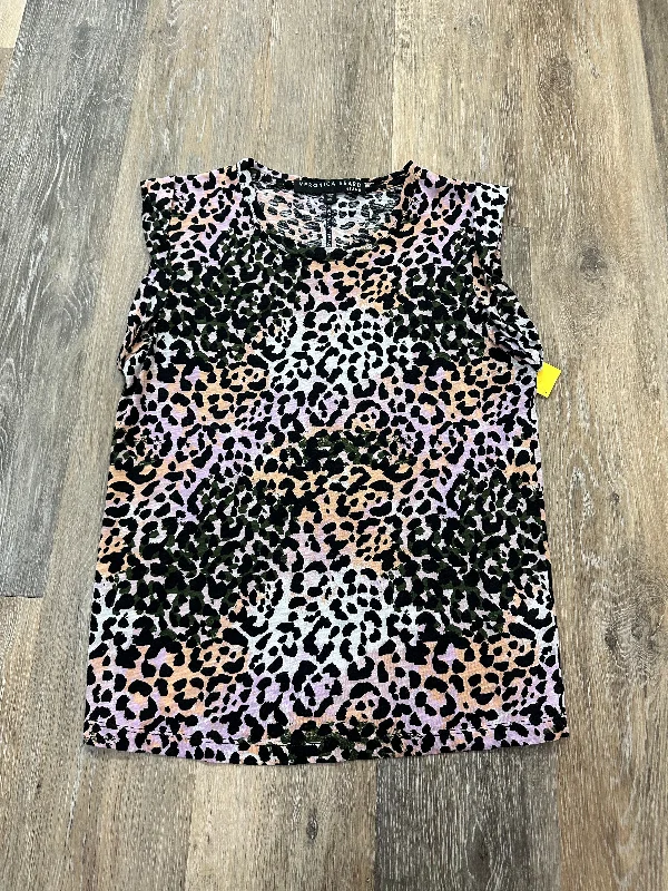 Top Sleeveless Designer By Veronica Beard In Animal Print, Size: Xs