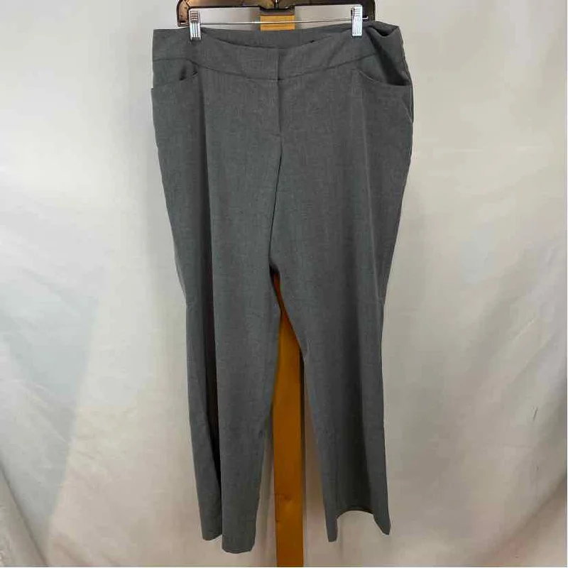 Lane Bryant Women's Size 14 Gray Solid Pants