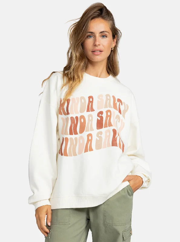 Lineup Oversized Sweatshirt - Egret