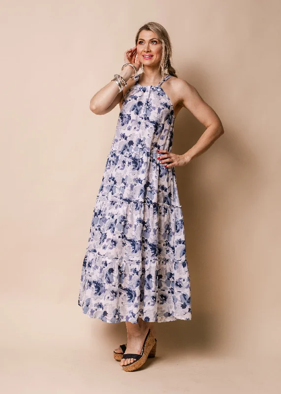 Murphy Cotton Dress in Navy