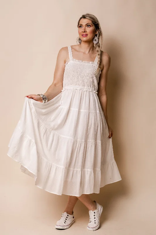 Pia Cotton Dress in Cream