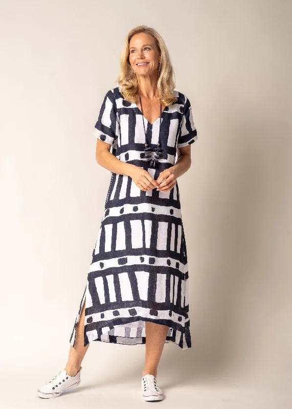 Posie Dress in Navy