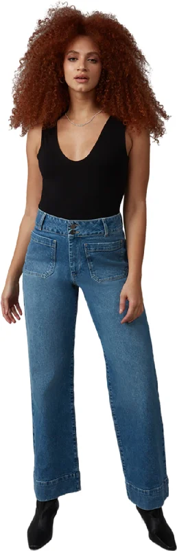 Colette High Rise Wide Leg Jeans - Women's|-|Jean à jambe large à taille haute Colette - Femme