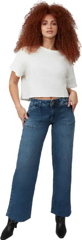 Nova Mid Rise Wide Leg Jeans - Women's|-|Jean à jambe large et taille mi-haute Nova - Femme