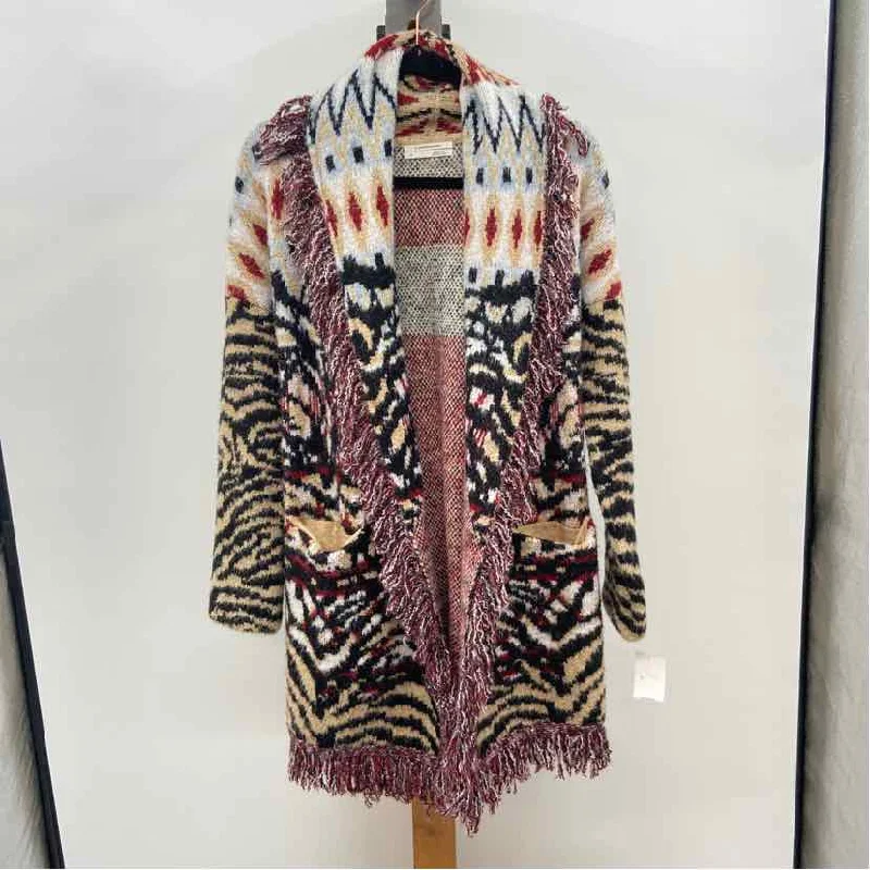 Antropologie Women's Size XS Multi-Color Aztec Coat