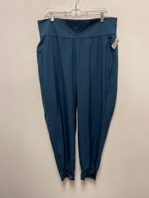 Athletic Pants By Adidas In Blue, Size: Xl