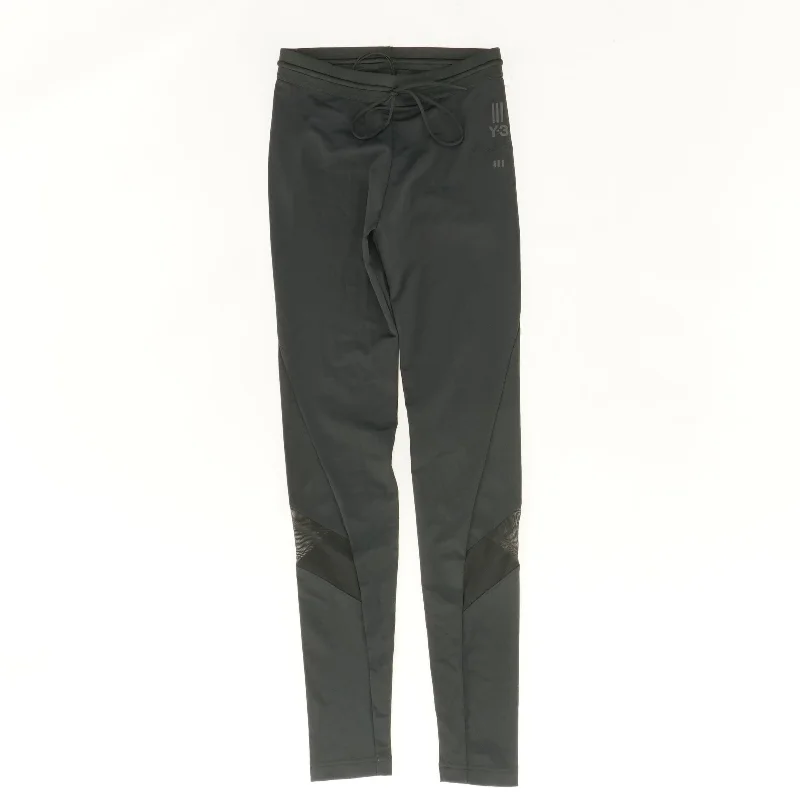 Black Solid Active Pants