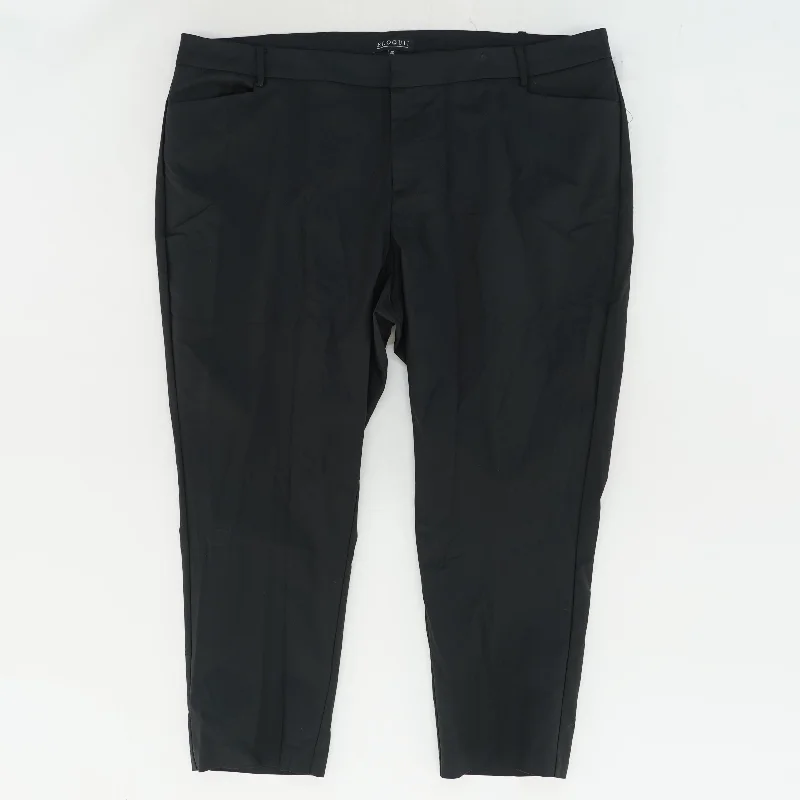 Black Solid Dress Pants