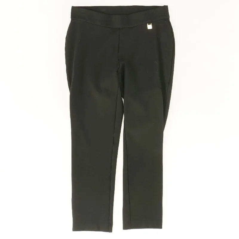 Black Solid Dress Pants