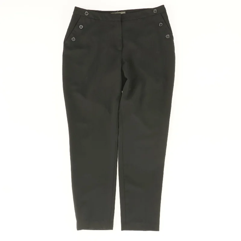 Black Solid Dress Pants