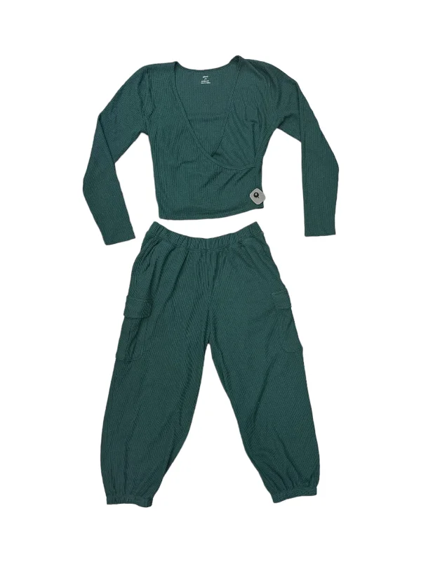 Lounge Set Pants By Aerie In Green, Size: L