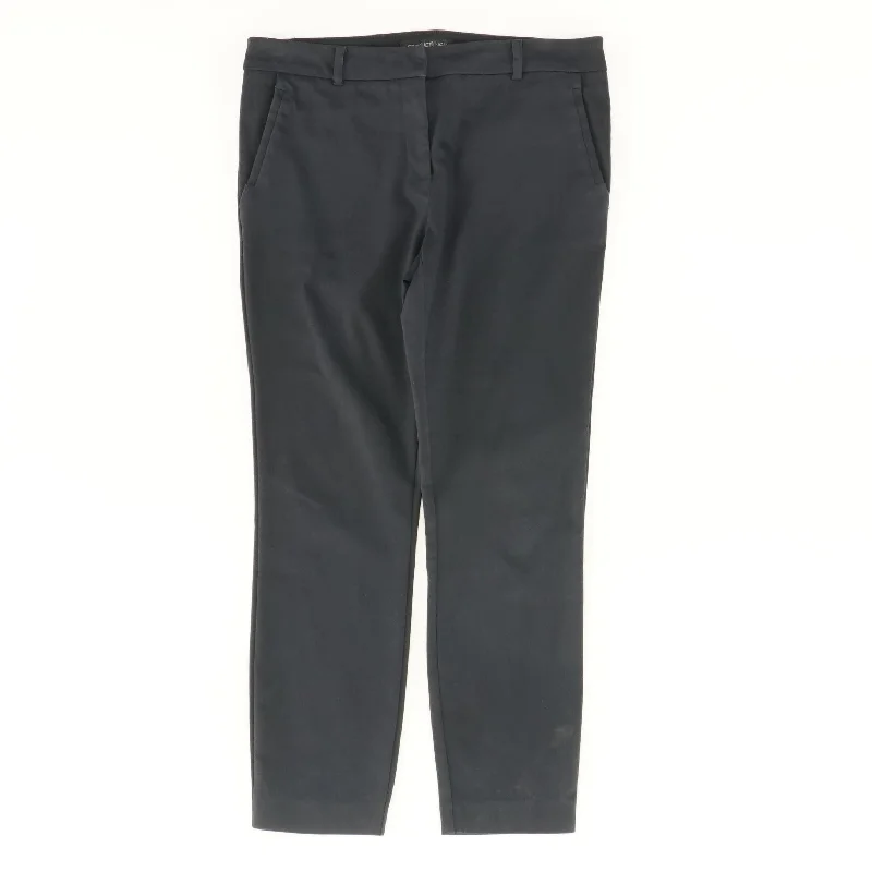 Navy Solid Dress Pants