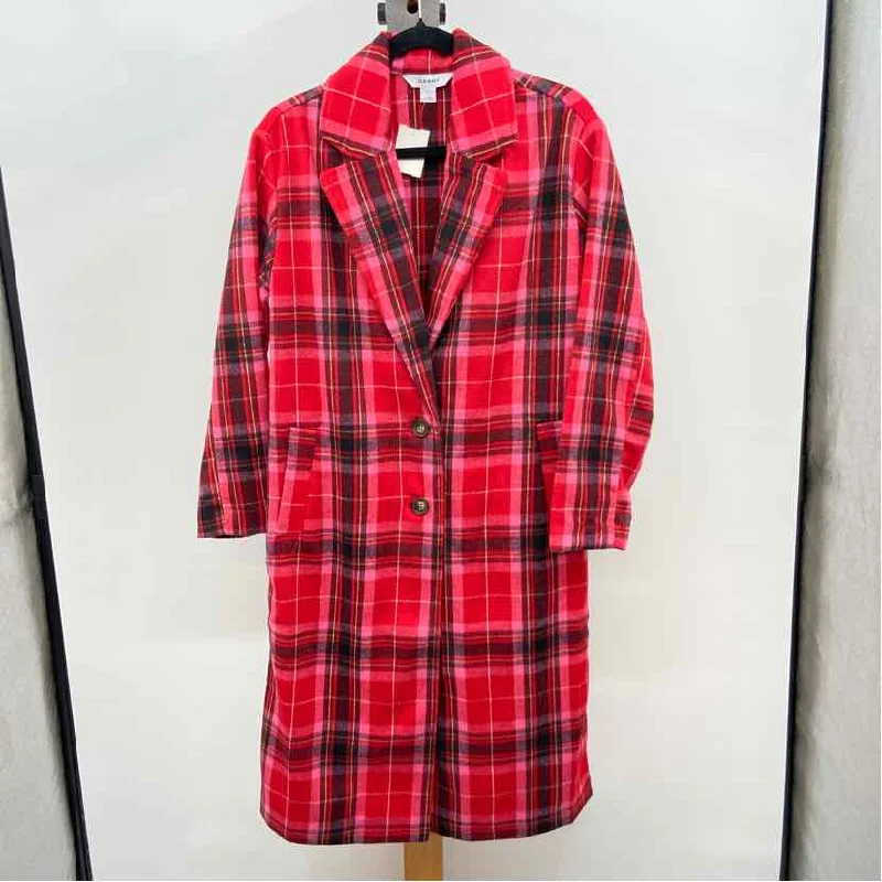 Old Navy Women's Size XS Red Plaid Coat