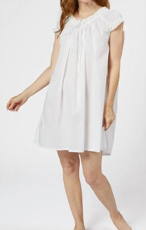 Ruthie Nightgown Dress In White