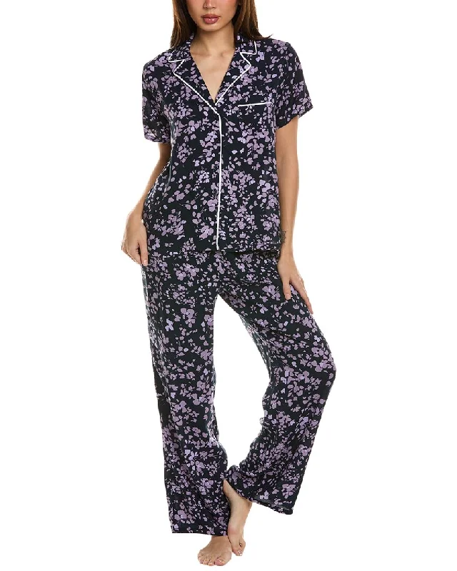 Splendid 2pc Woven Notch Pajama Pant Set