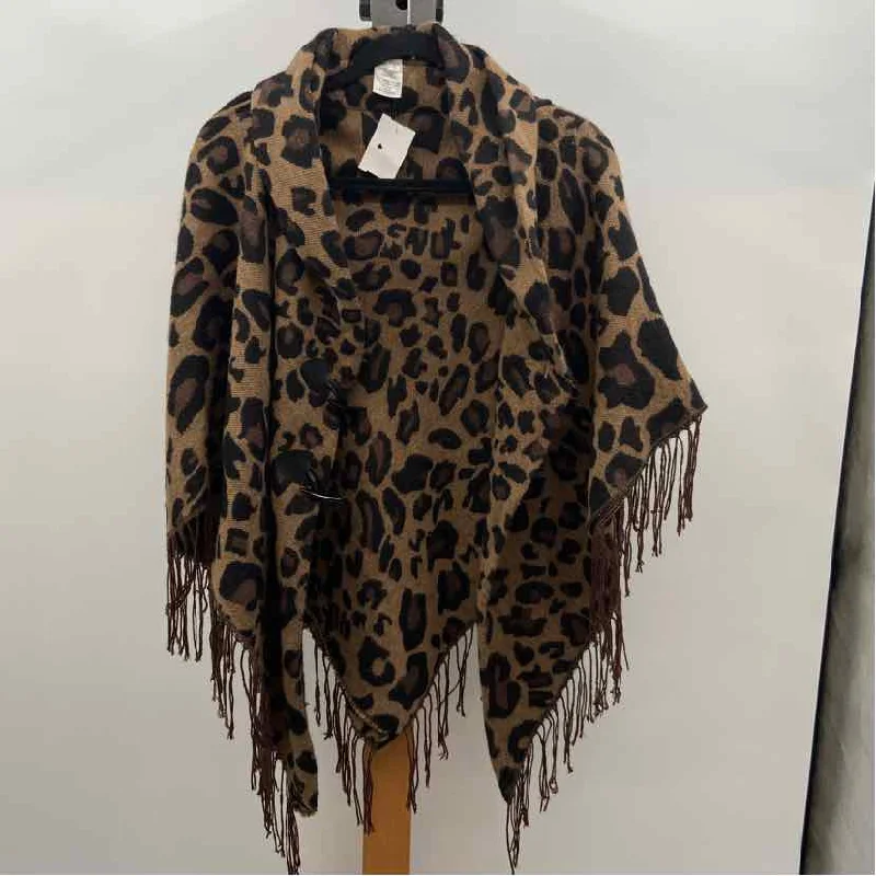 Unbranded Women's Size One Size Bronze Animal Print Cape