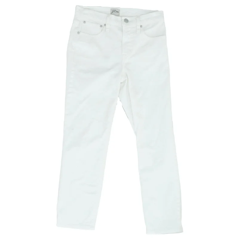 White Solid Chino Pants