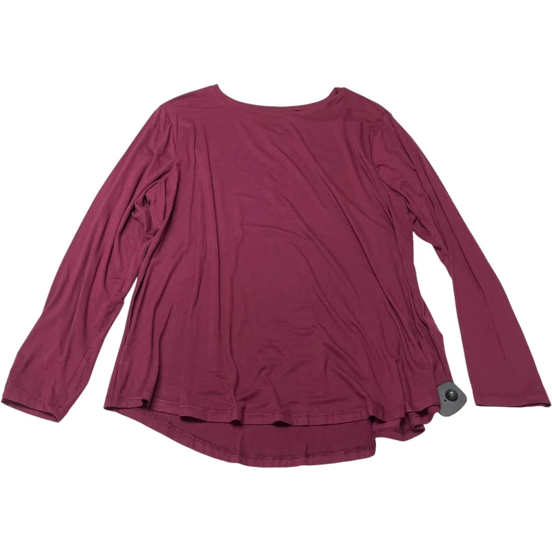 Top Long Sleeve By Old Navy In Red, Size: Xl