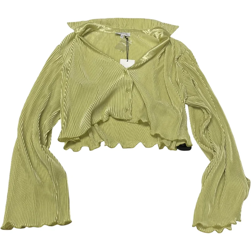 Top Long Sleeve By Vici In Green, Size: Xl