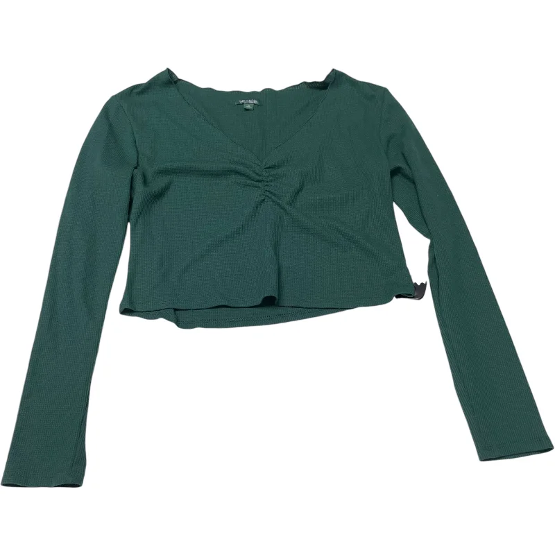 Top Long Sleeve By Wild Fable In Green, Size: Xl