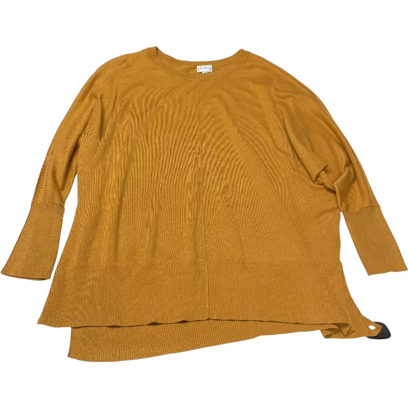 Top Long Sleeve By Wonderly In Yellow, Size: Xl