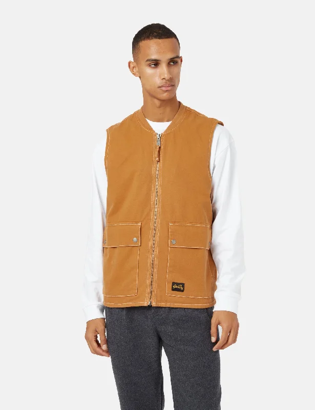 Stan Ray Works Vest (Duck Canvas) - Brown