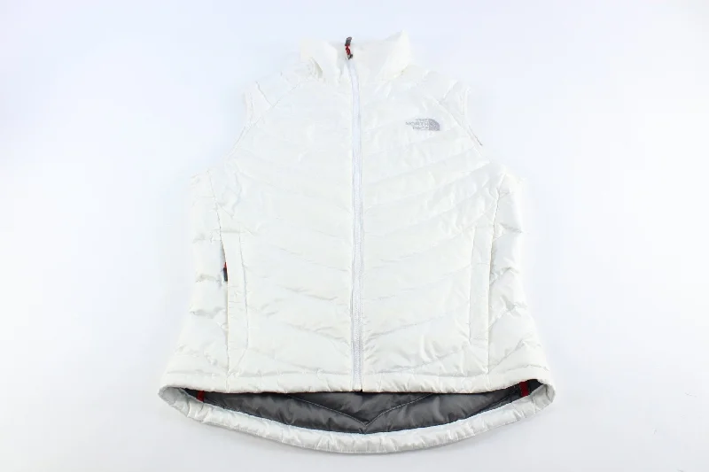 Women's The North Face Embroidered Logo White Puffer Vest